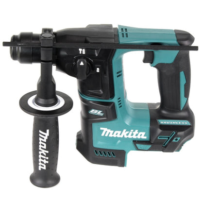 Makita DHR 171 RYJ 18 V 2-stufig Brushless Akku Bohrhammer SDS Plus + 2x Akku 1,5Ah + Ladegerät + 5 tlg. Hartmetall Bohrer Set + Makpac - Toolbrothers