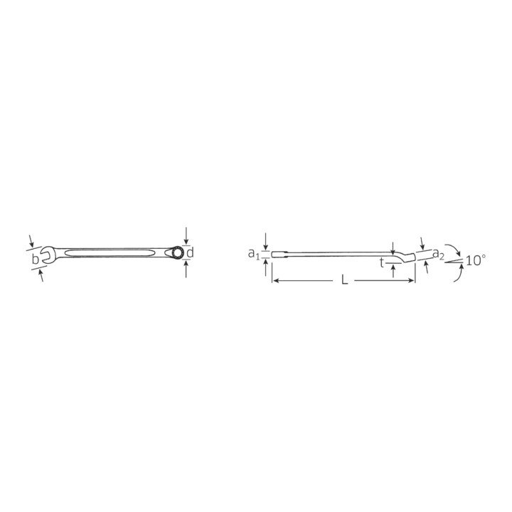 STAHLWILLE Ringmaulschlüssel OPEN-BOX 14 SW 11 mm Länge 180 mm ( 4000826042 )