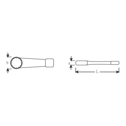 STAHLWILLE Schlagringschlüssel 4205 Schlüsselweite 65 mm ( 4000826127 )