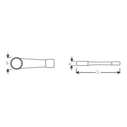 Clé à poing américain STAHLWILLE 4205 taille de clé 80 mm (4000826130)