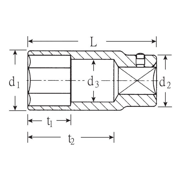 Insert de clé à douille STAHLWILLE 56 3/4″ 6 pans (4000826466)