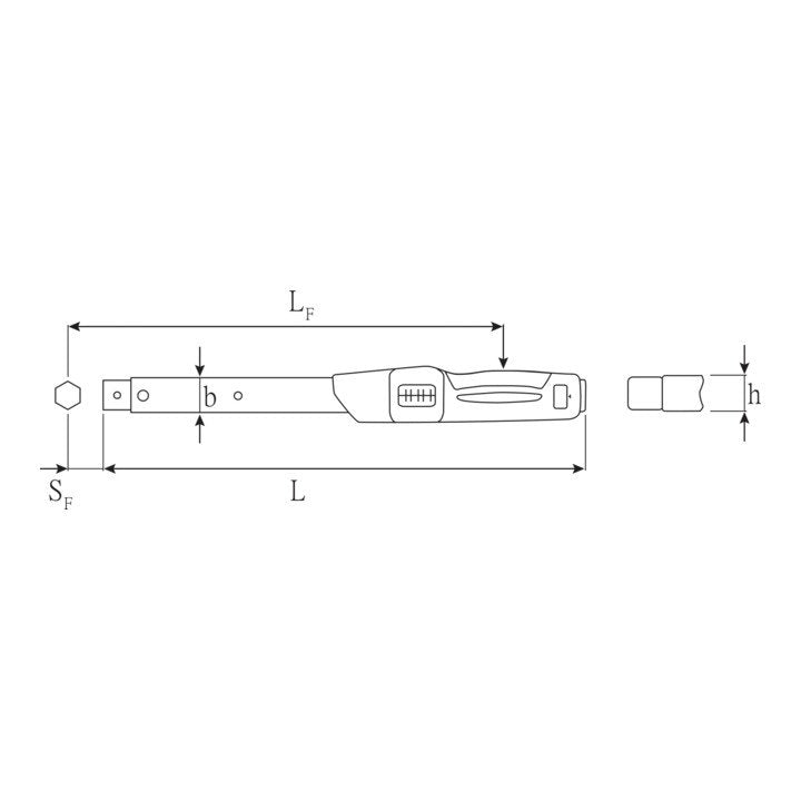 Clé dynamométrique STAHLWILLE 730N/10 20 - 100 Nm (4000826521)