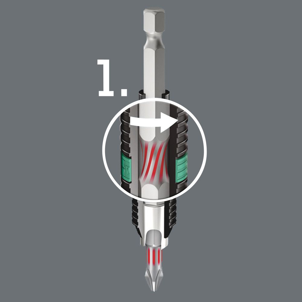 WERA Bit 855/1 BTH 1/4 ″ PZD 3 Länge 25 mm ( 4000829562 )