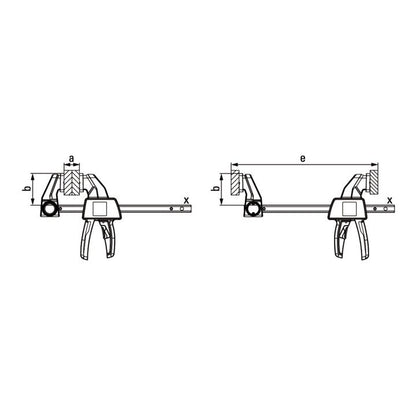 BESSEY Einhandzwinge EZ Spannweite 300 mm ( 4000831642 )