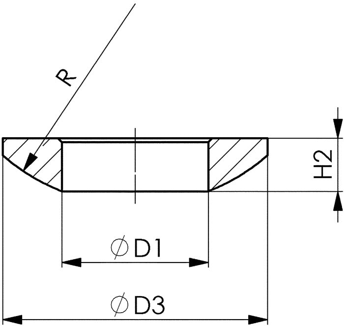 Rondelle sphérique AMF DIN 6319C pour vis M20 (4000833461)