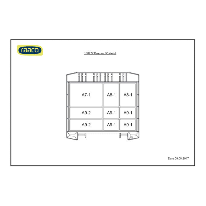 RAACO Sortimentskoffer boxxser B241xT225xH55mm ( 4000871545 )