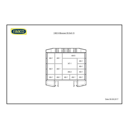 Mallette d'assortiment RAACO boxxser L298xP284xH55mm (4000871548)