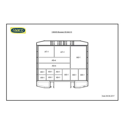 RAACO Sortimentskoffer boxxser B354xT323xH55mm ( 4000871550 )