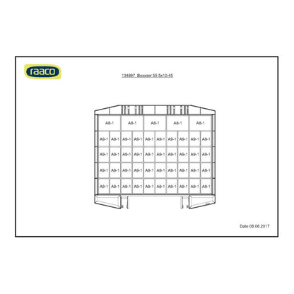 Mallette d'assortiment RAACO boxxser L421xP361xH55mm (4000871552)