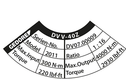 GEDORE Drehmomentvervielfältiger DVV-40Z 4000 Nm 1 ″ ( 4000881692 )