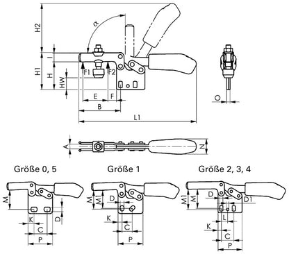 AMF Waagrechtspanner Nr. 6832 Größe 1 ( 4123572110 )