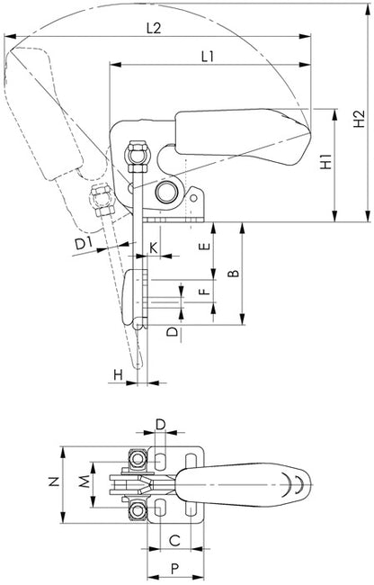 AMF Verschlussspanner Nr. 6848V Größe 3 ( 4123683300 )