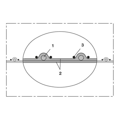 Tuyau d'aspiration et de soufflage NORRES SIL 391 DEUX Ø intérieur 38 mm (4501400660)