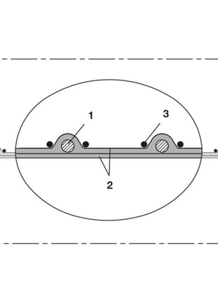 Tuyau d'aspiration et de soufflage NORRES SIL 391 DEUX Ø intérieur 44-45 mm (4501400661)