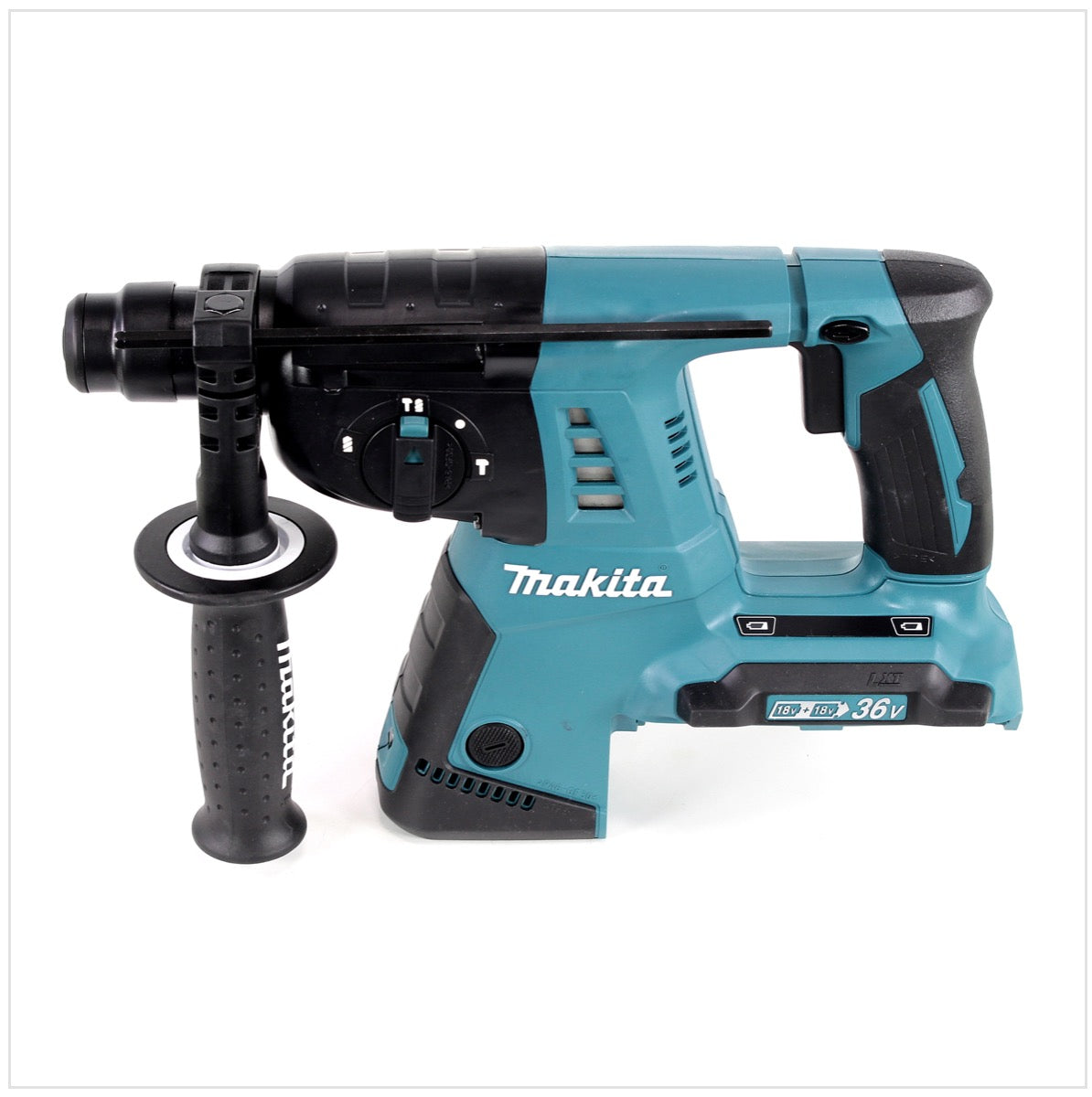 Makita DHR 263 RFJ 2x18V / 36 V SDS-Plus Akku Bohrhammer mit 2 x 3,0 Ah Akku + Ladegerät im Makpac 4 + 5 tlg. Hartmetall Bohrer Set für Mauerwerk und Beton - Toolbrothers