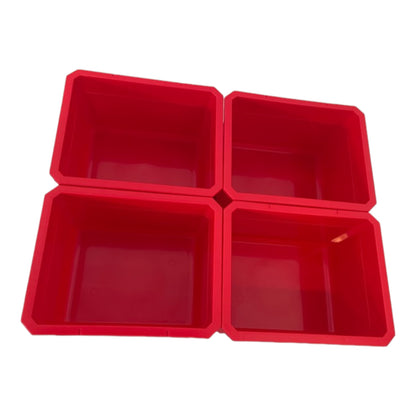 Qbrick System Container Set Nr. 1 Werkstattwand 39 x 35 cm mit 4 Behältern für System ONE und System TWO Koffer