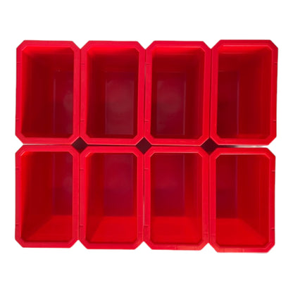 Qbrick System Container Set Nr. 2 Werkstattwand 39 x 35 cm mit 8 Behältern für System ONE und System TWO Koffer