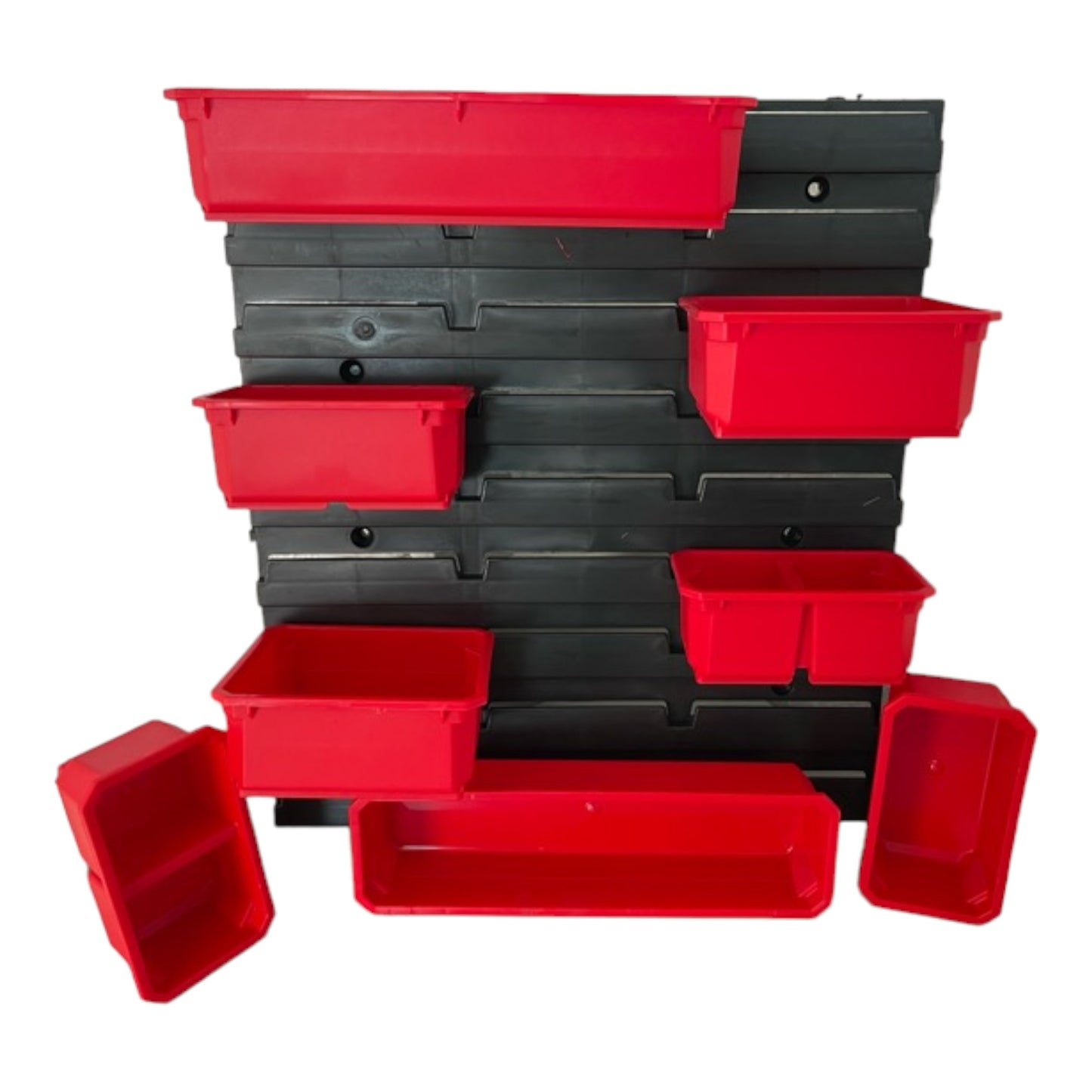 Qbrick System Container Set N° 6 Mur d'atelier 39 x 35 cm avec 8 conteneurs pour PRO Organizer 100 / 200