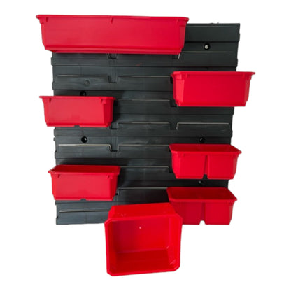 Qbrick System Container Set Nr. 6 Werkstattwand 39 x 35 cm mit 8 Behältern für PRO Organizer 100 / 200