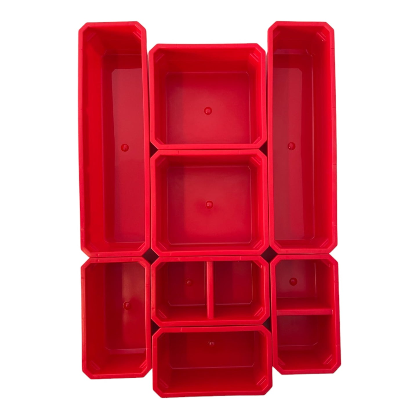 Qbrick System Container Set N° 6 Mur d'atelier 39 x 35 cm avec 8 conteneurs pour PRO Organizer 100 / 200