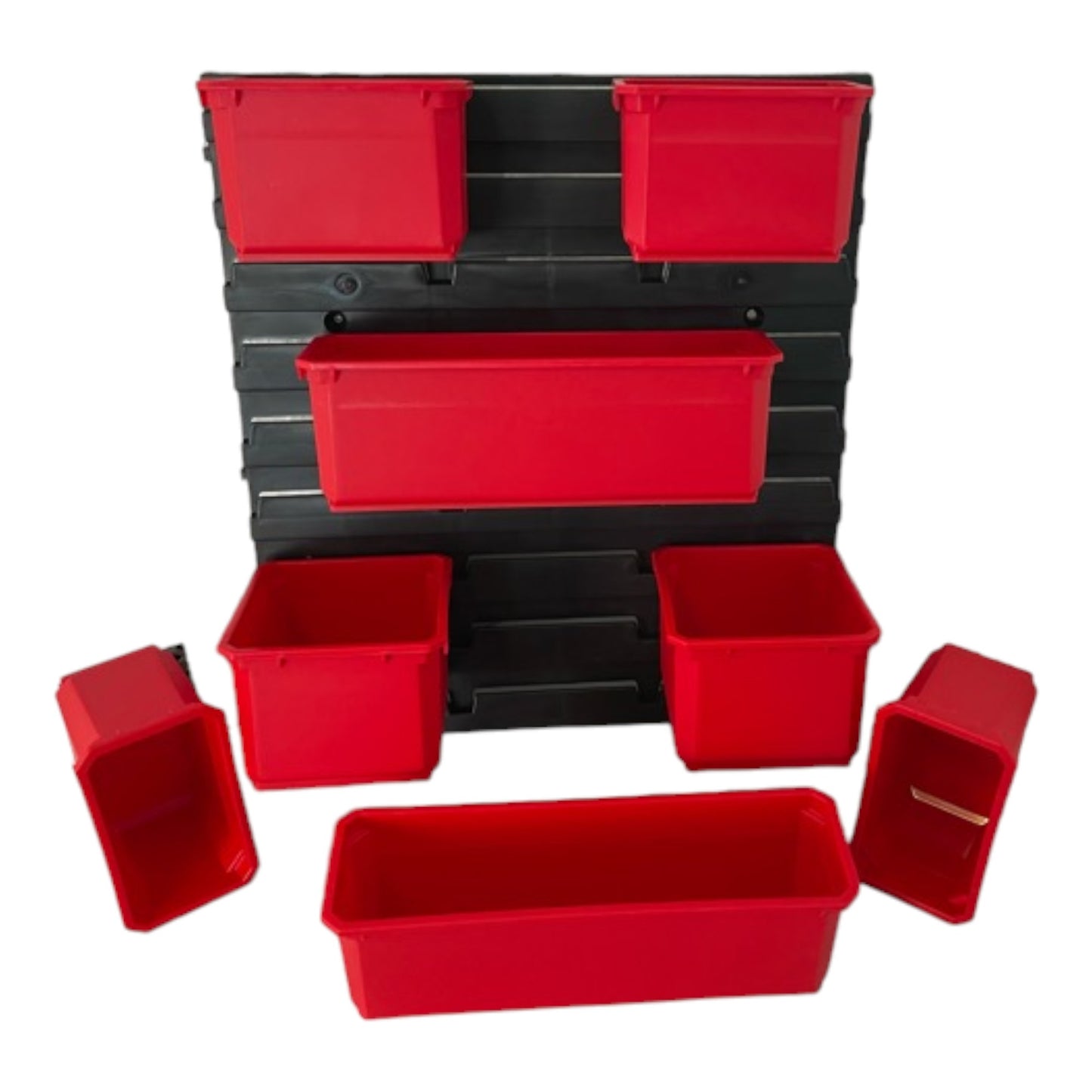 Qbrick System Container Set N° 7 Mur d'atelier 39 x 35 cm avec 8 conteneurs pour PRO Organizer 300