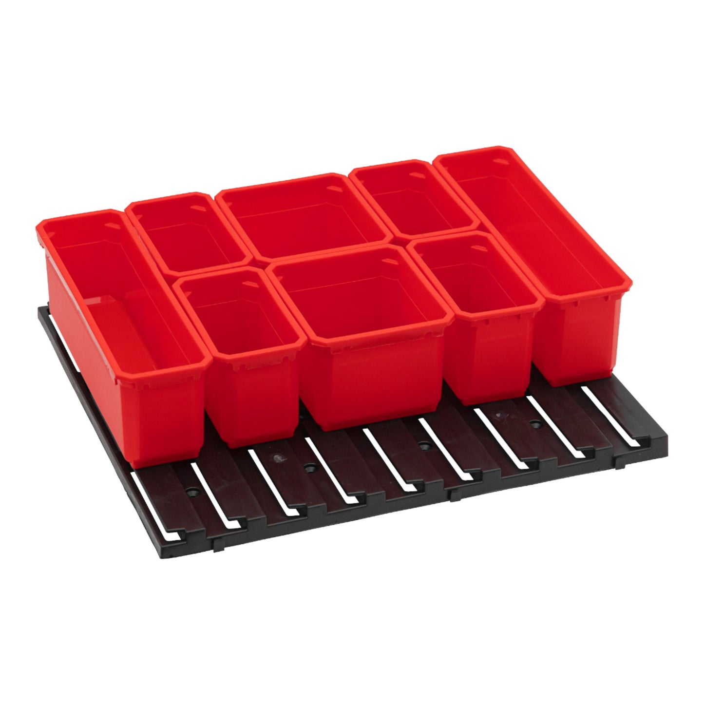 Qbrick System Container Set Nr. 7 Werkstattwand 39 x 35 cm mit 8 Behältern für PRO Organizer 300