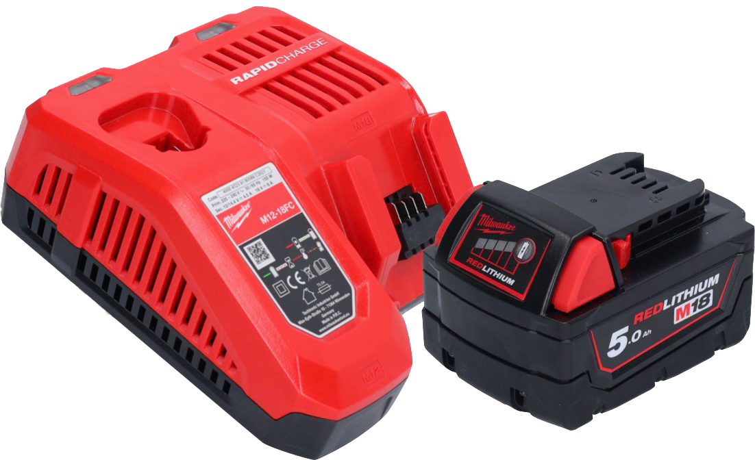 Milwaukee M18 FPM-501X Akku Rührgerät 18 V 20 l Brushless + 1x Akku 5,0 Ah + Ladegerät + HD Box