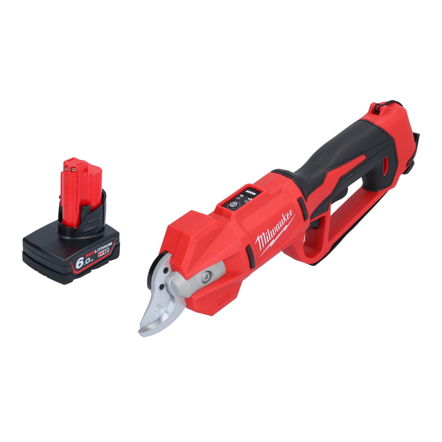 Sécateur à batterie Milwaukee M12 BLPRS-601 12 V 32 mm + 1x batterie 6,0 Ah - sans chargeur