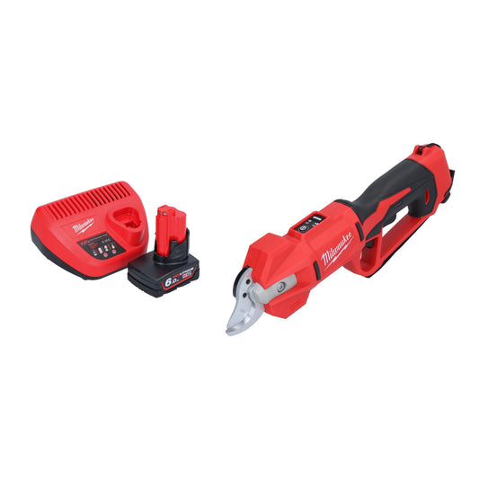 Milwaukee M12 BLPRS-601 Akku Astschere 12 V 32 mm + 1x Akku 6,0 Ah + Ladegerät