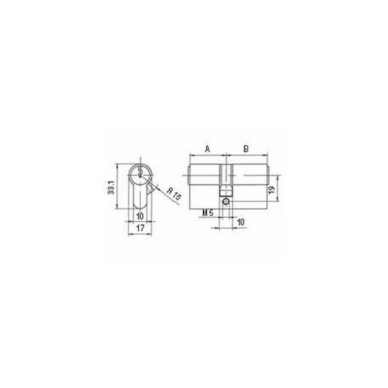 BKS profil double cylindre PZ 8800 27/40 mm (3000251627)