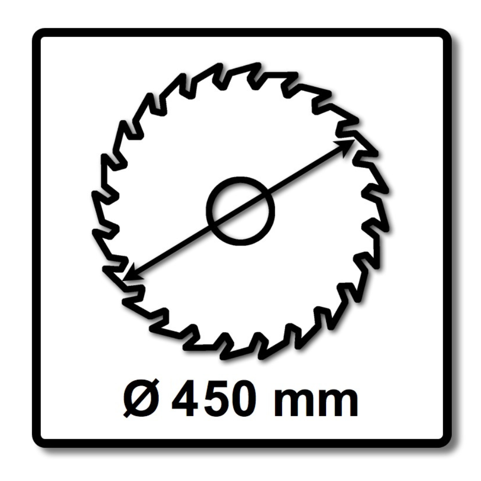 Bosch Kreissägeblatt Construct Wood S 450 x 30 x 3,8 mm 28 Zähne ( 2608640694 ) - Toolbrothers