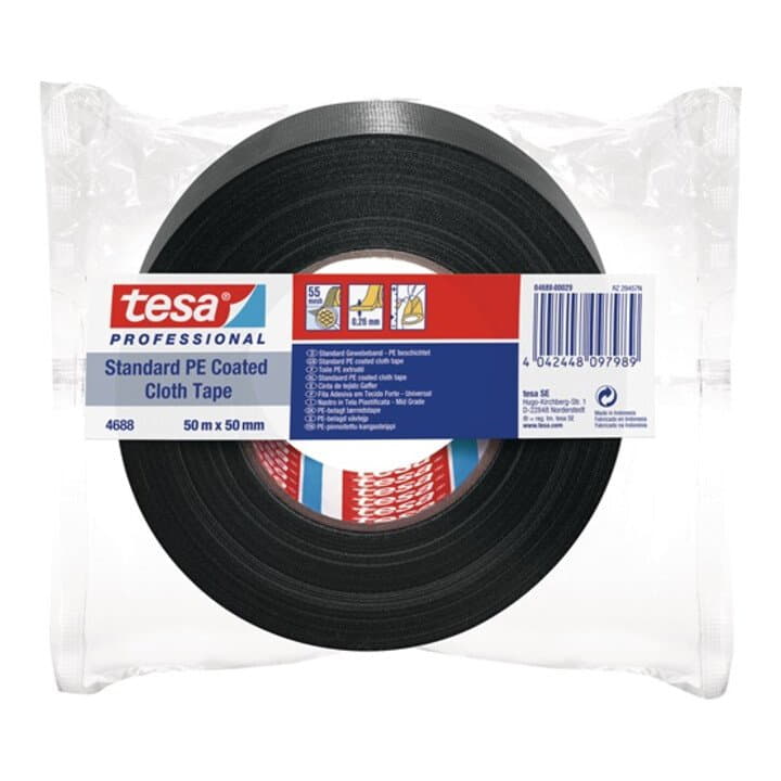 TESA ruban textile tesaband® Standard 4688 noir (3000265405)