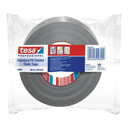 TESA Gewebeband tesaband® Standard 4688 silber-matt ( 3000265406 )