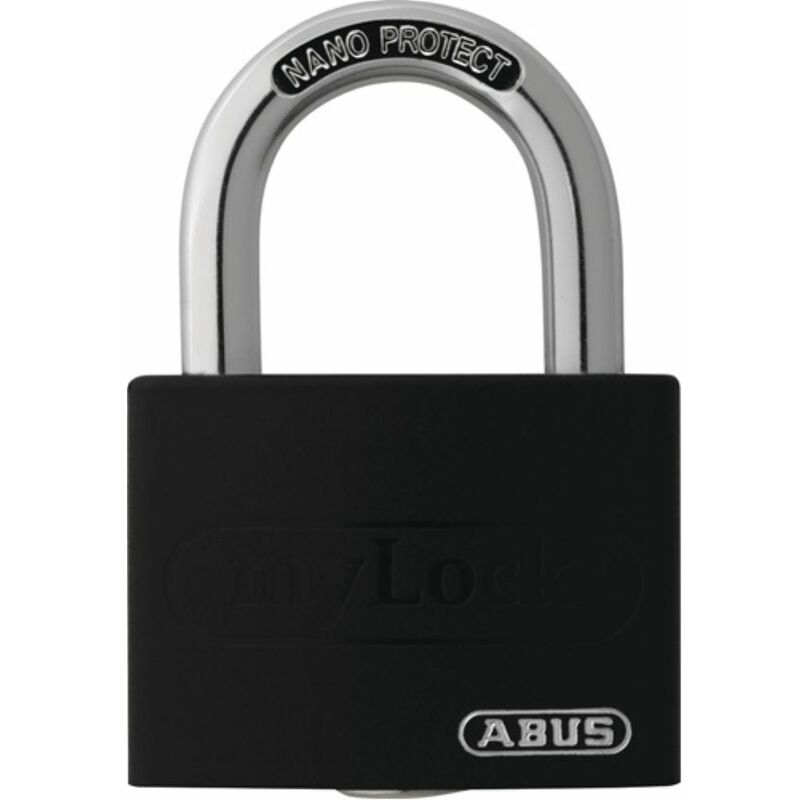 ABUS Zylindervorhangschloss T65AL/40 schwarz Lock-Tag Schlosskörperbreite 43 mm ( 3000280261 )