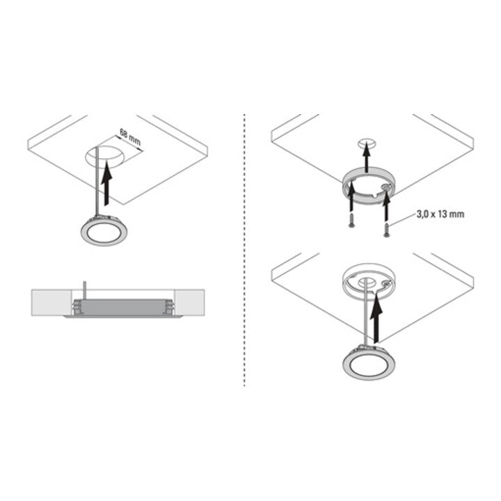 L&S Einbauleuchte Chip Warmweiß 12 V 4 W ( 3000550002 )