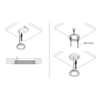 L&S Einbauleuchte Chip Warmweiß 12 V 4 W ( 3000550002 )