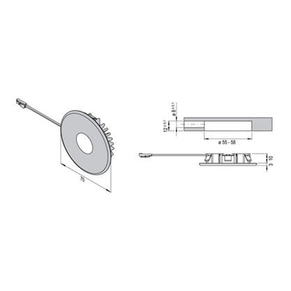 Spot encastrable L&amp;S Superlight Emotion 12 V 2,9 W (3000550102)