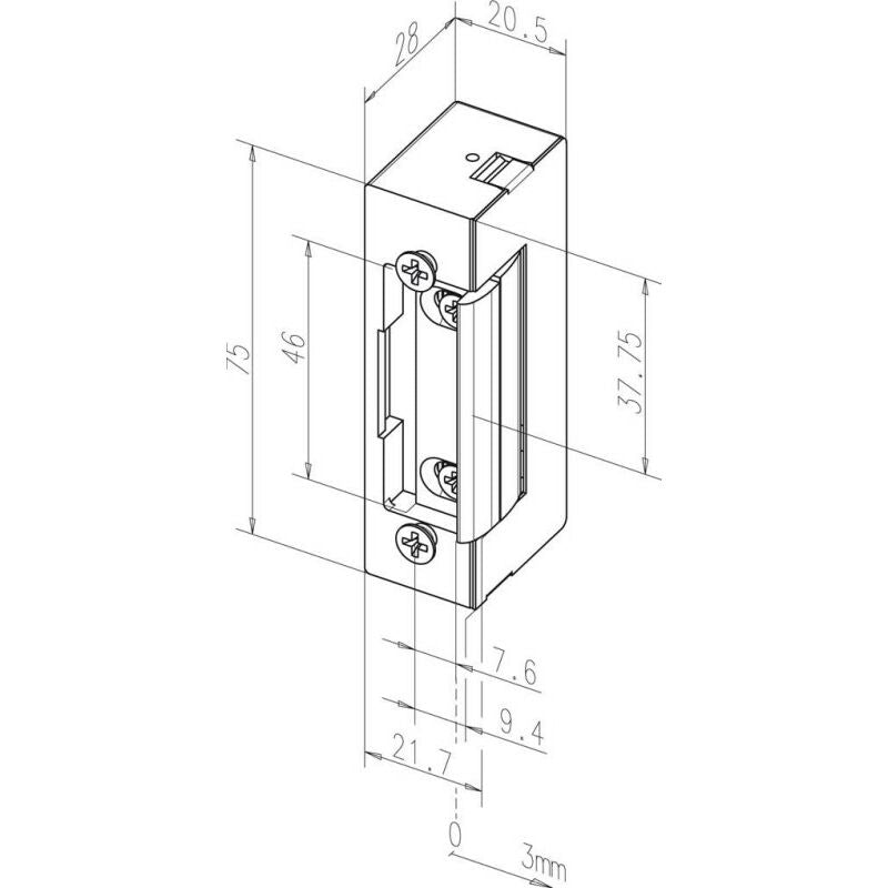 ASSA ABLOY Elektrotüröffner 17 12 V DC 100%ED Standard ( 3324034087 )