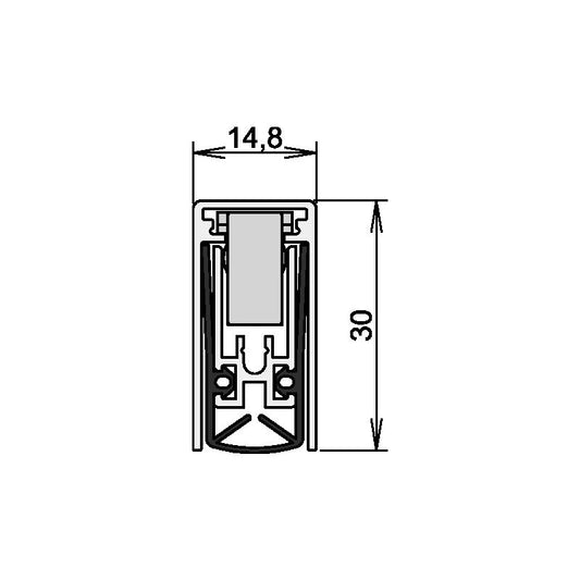 ATHMER Türdichtung Schall-Ex® L-15/30 WS 1-880 1-seitig Länge 833 mm ( 3327023201 )