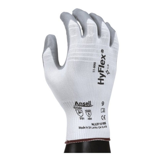 ANSELL Handschuhe HyFlex 11-800 Größe 7 weiß/grau ( 4000371392 )