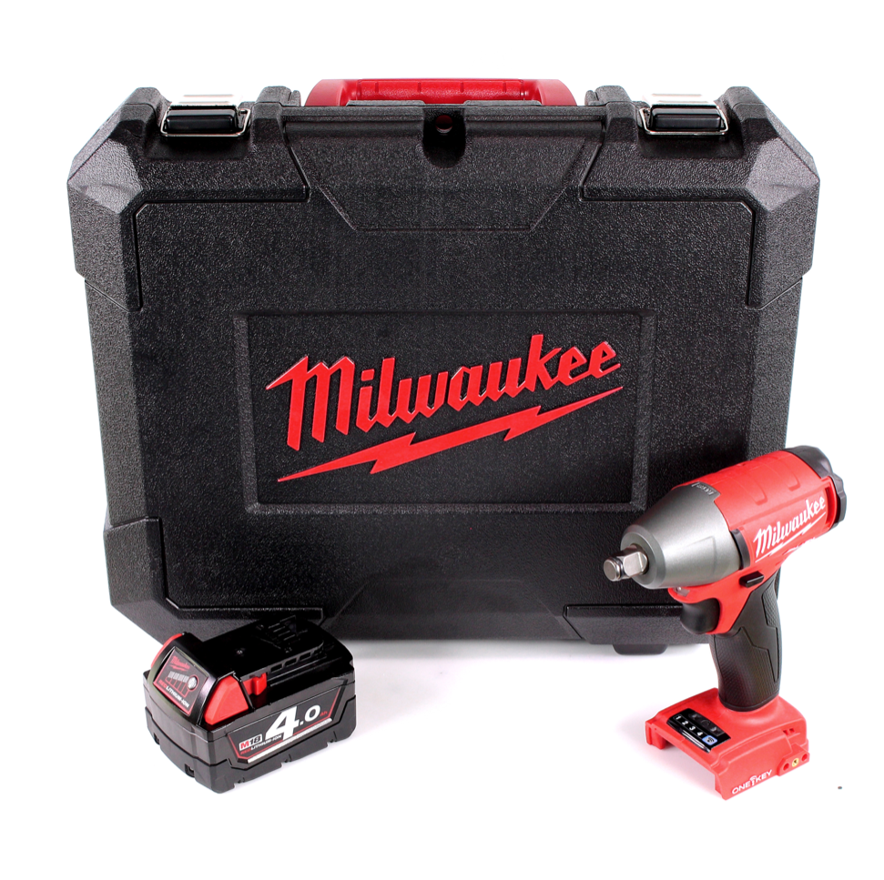 Milwaukee M18 ONEIWF12 401 18 V Li-Ion Akku Schlagschrauber im Werkzeugkoffer + 1x M18 B4 4,0 Ah Akku - Toolbrothers