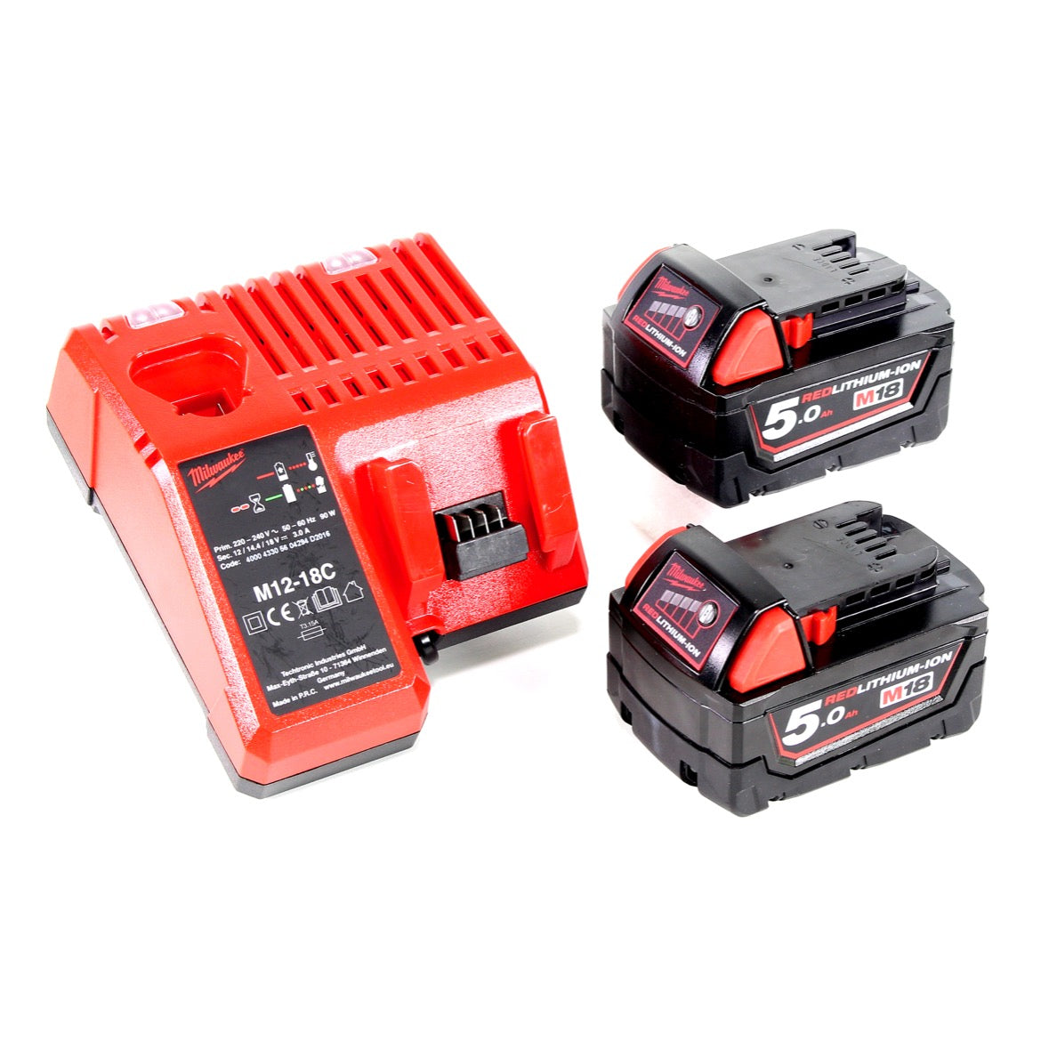 Milwaukee M18 BIW12-502C 18V Akku Schlagschrauber + 2x Akku 5,0Ah + Ladegerät + Koffer - Toolbrothers