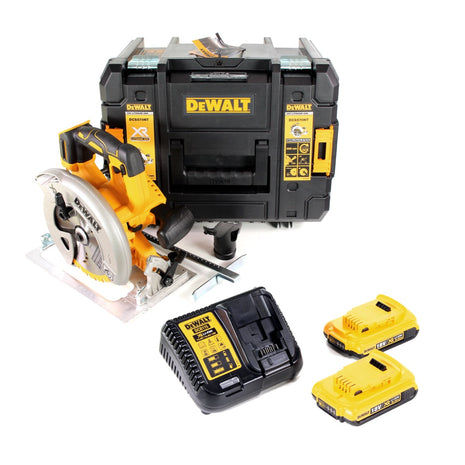 Dewalt DCS 570 D2 Akku Hand Kreissäge 18V 184 mm Brushless + 2x Akku 2,0Ah + Ladegerät + TSTAK - Toolbrothers