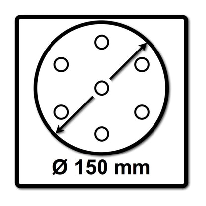 Festool STF D150/48 Rubin 2 RU2/50 Schleifscheiben, P150, 150 mm / 50 Stk. ( 575191 ) - Toolbrothers