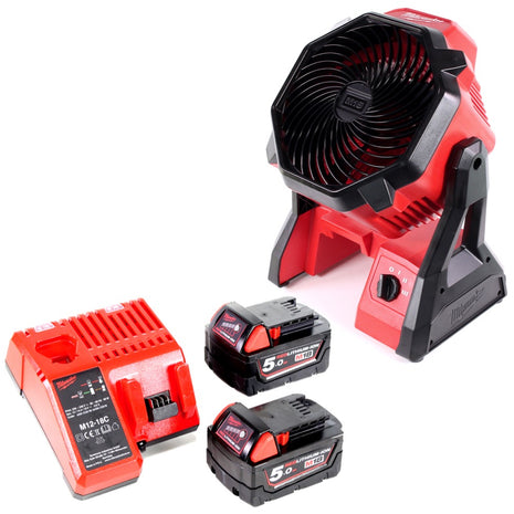 Milwaukee M18 AF 402C 18V Akku Ventilator + 2x Akku 4,0Ah + Ladegerät - Toolbrothers