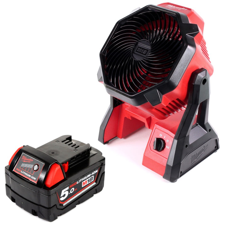 Milwaukee M18 AF 501 18V Akku Ventilator + 1x Akku 5,0Ah - ohne Ladegerät - Toolbrothers