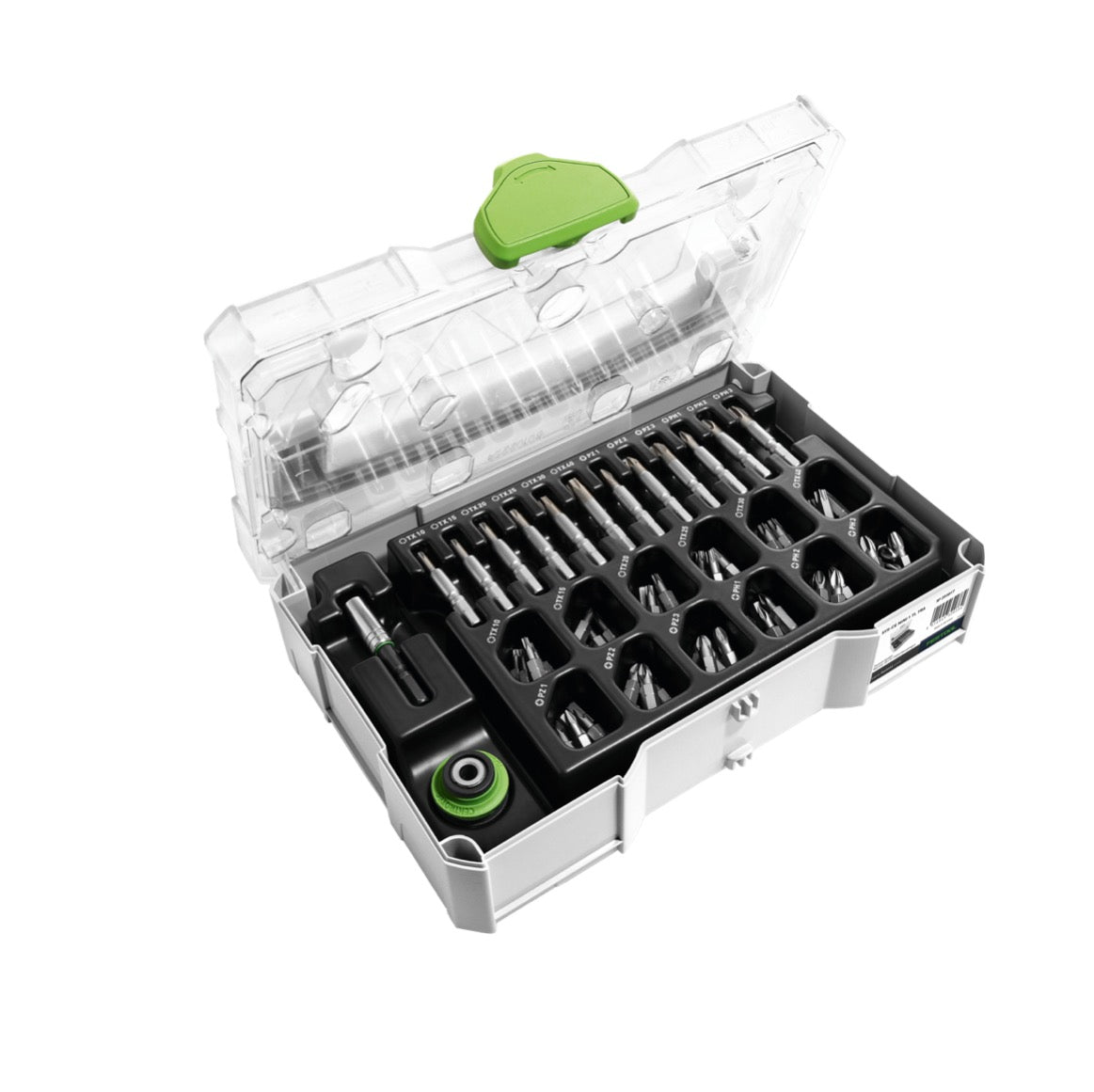 Festool Akku Bohrschrauber T 18+3 Li im T-LOC mit 2 x 3,1 Ah Akkus und Ladegerät ( 575596 ) + Centrotec Set im Mini Systainer ( 203817 ) - Toolbrothers