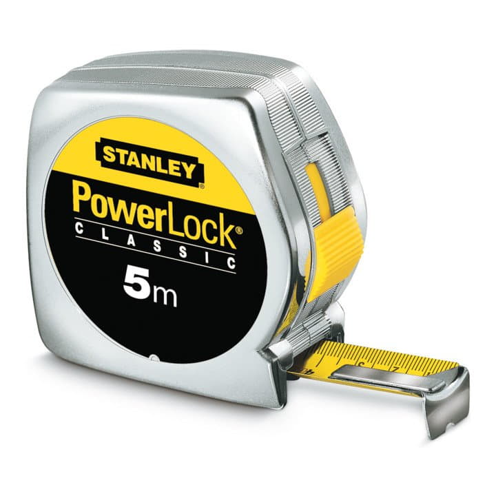 Mètre ruban de poche STANLEY PowerLock® longueur 8 m largeur 25 mm mm/cm (4000787065)