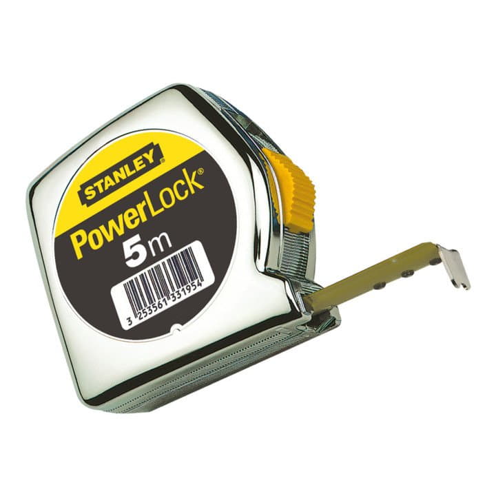 Mètre ruban de poche STANLEY PowerLock® longueur 5 m largeur 25 mm mm/cm (4000787121)