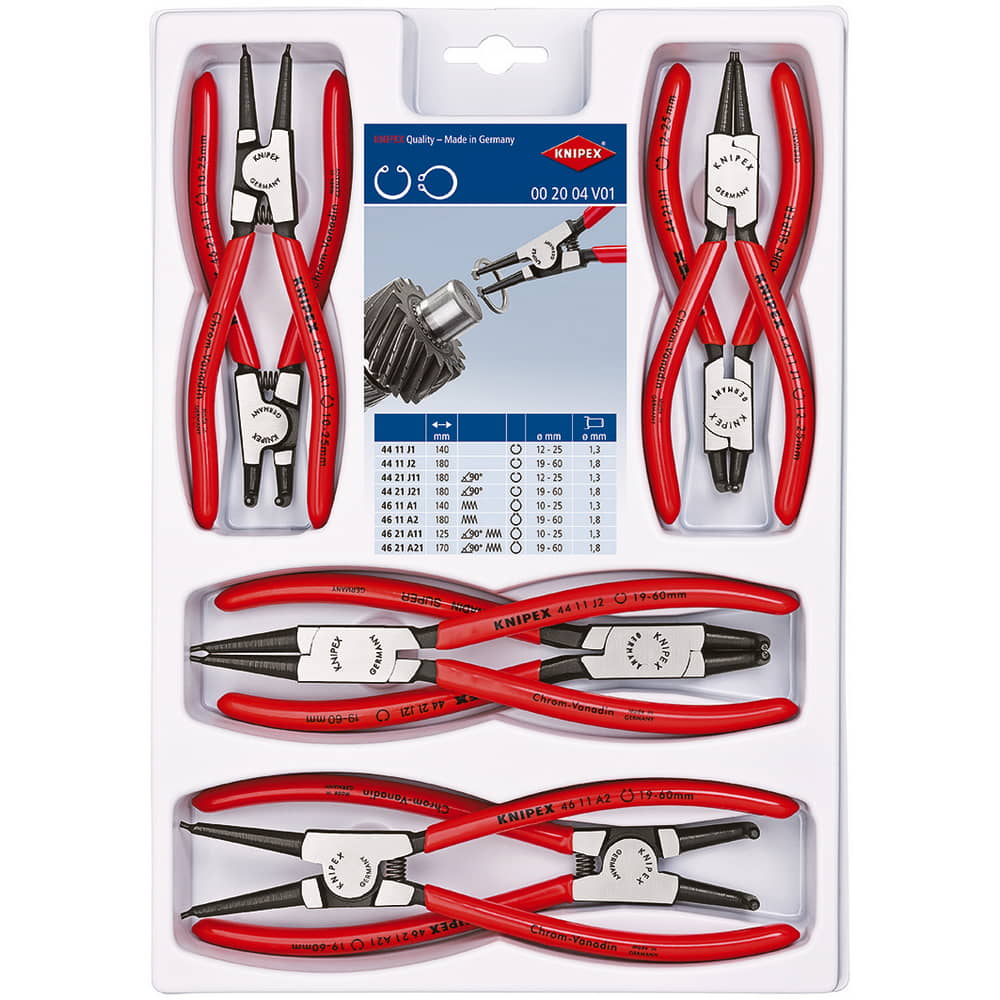 KNIPEX Sicherungsringzangensatz 8-teilig SB-Lochung ( 4000795291 )